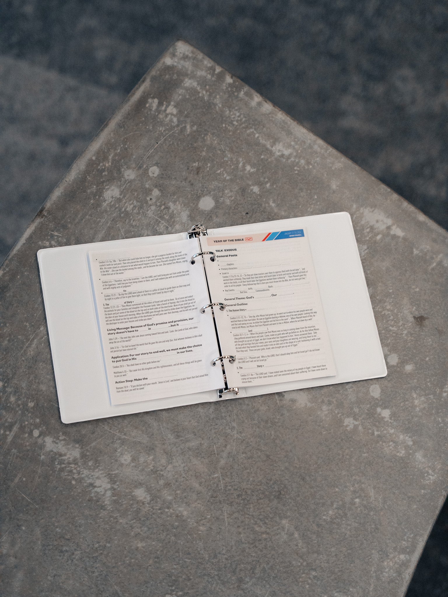 Year of the Bible Binder