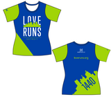 Love Runs Female Tech Tee