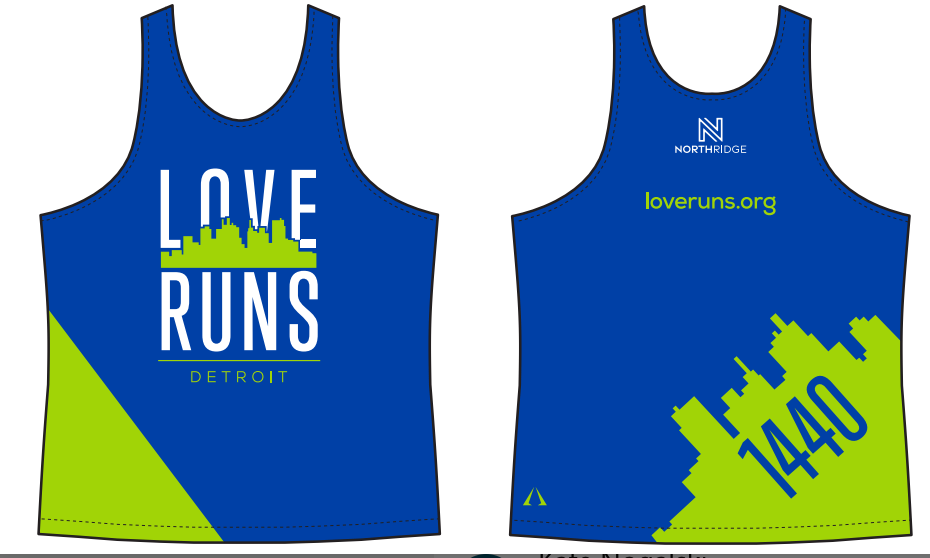 Love Runs Male Singlet (Tank)
