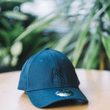 Hat- Black "N" on Navy Stretch